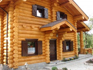 maison bois massif empiles