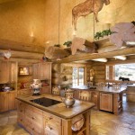 Cuisine maison en bois de luxe