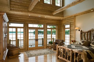 Chambre maison en bois de luxe