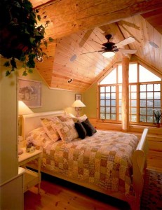Chambre maison en bois