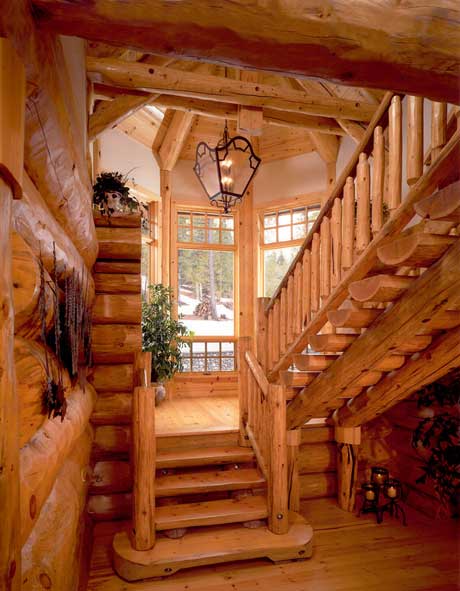 Escalier maison en bois
